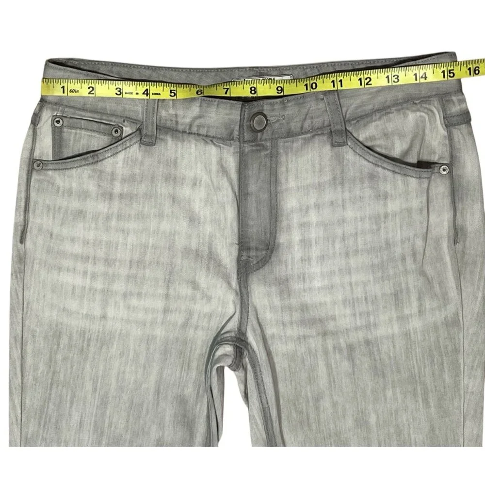 Free People Jeans Women Size 28 Gray Denim Flare Mid Rise Stretch